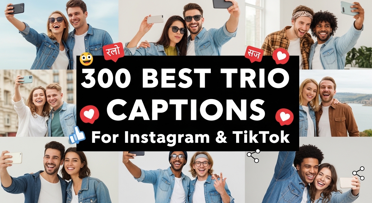 Trio Captions For Instagram