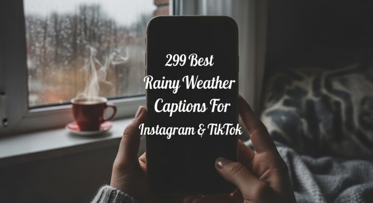Rainy Weather Captions For Instagram