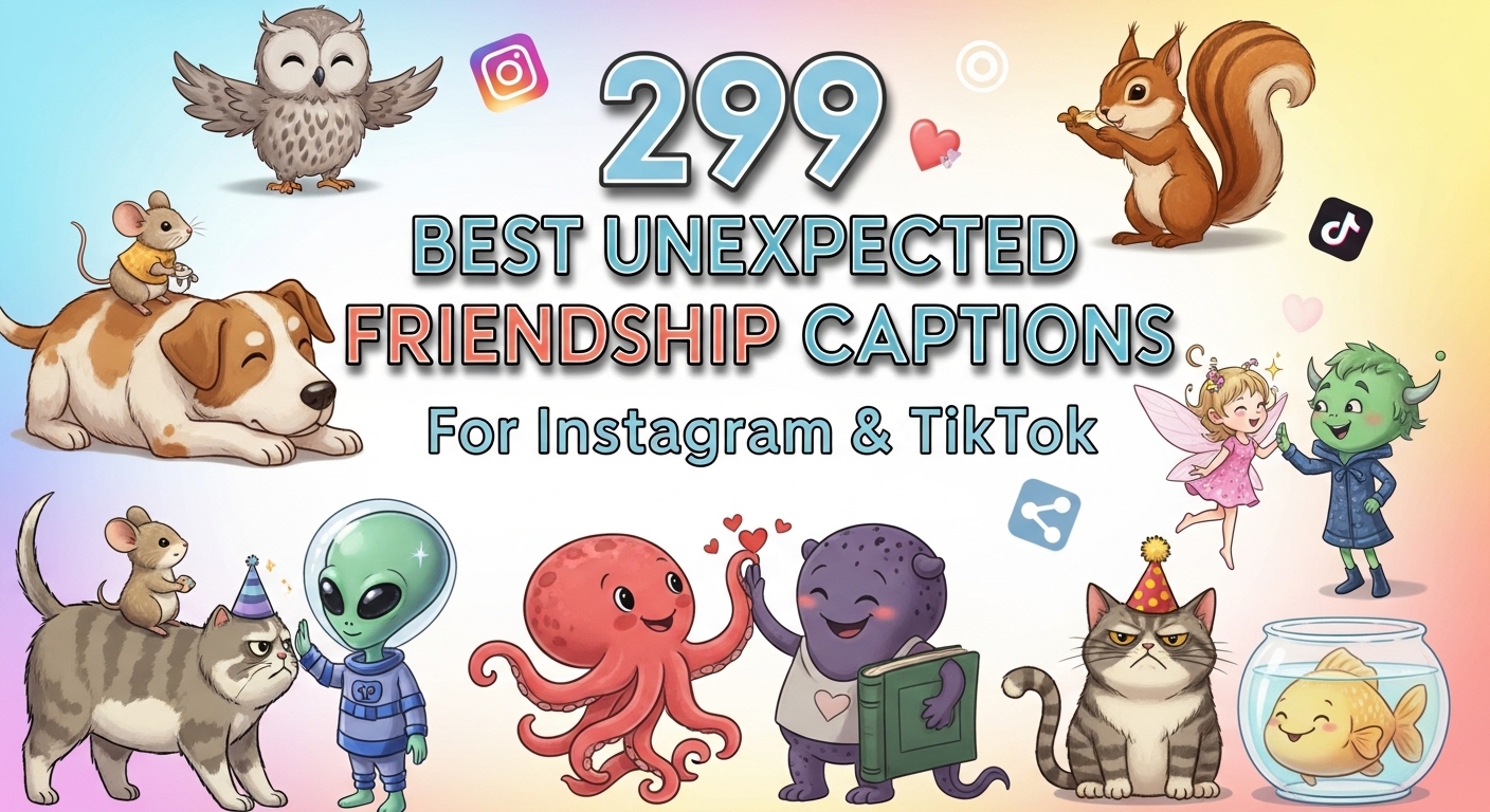 Unexpected Friendship Captions