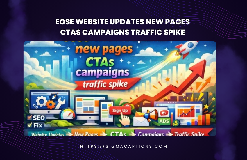 eose website updates new pages ctas campaigns traffic spike
